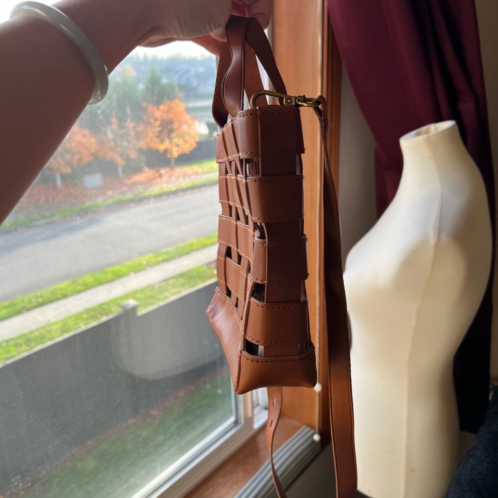 Madewell Brown Woven Leather Bag - Picture 2 of 7